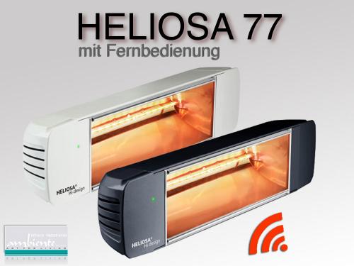 Infrarot Heizstrahler Heliosa HiDesign 77 IP X5 - 2,0KW mit Fernbedienung
